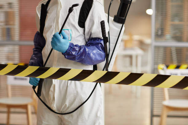 Professional Blood Cleanup technician working in Hewitt, WI
